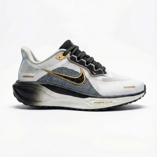 نایک پگاسوس 41 سفید مشکی طلایی متالیک Nike Pegasus 41 Premium White Black Metallic Gold HQ2938-100 نایک پگاسوس 41 سفید مشکی طلایی متالیک Nike Pegasus 41 Premium White Black Metallic Gold HQ2938-100