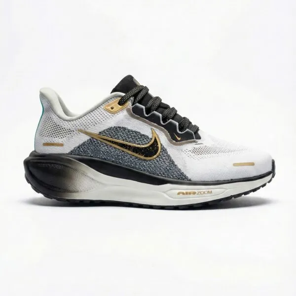 نایک پگاسوس 41 سفید مشکی طلایی متالیک Nike Pegasus 41 Premium White Black Metallic Gold HQ2938-100 نایک پگاسوس 41 سفید مشکی طلایی متالیک Nike Pegasus 41 Premium White Black Metallic Gold HQ2938-100