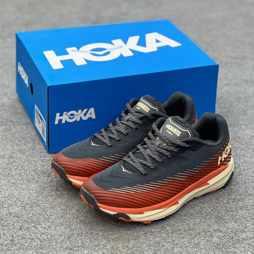هوکا تورنت 2 طوسی نارنجی کرم Hoka Torrent 2 Castlerock Camellia - تصویر 4