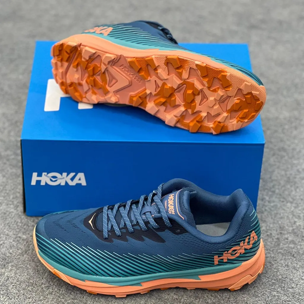هوکا تورنت 2 آبی نارنجی Hoka Torrent 2 Real Teal Cantaloupe - تصویر 4