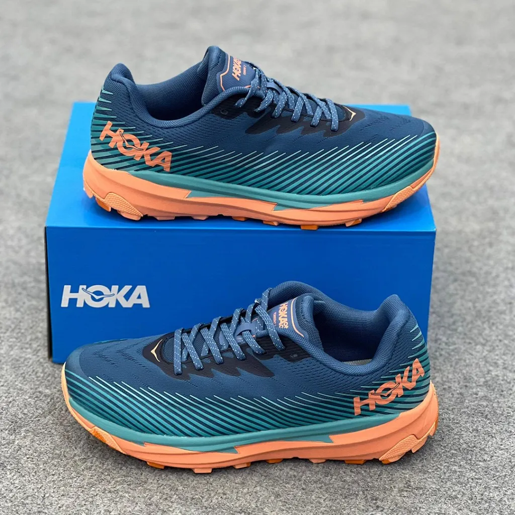 هوکا تورنت 2 آبی نارنجی Hoka Torrent 2 Real Teal Cantaloupe - تصویر 6