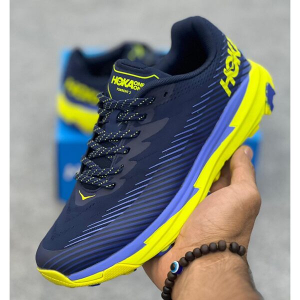 هوکا تورنت 2 سرمه‌ای زرد Hoka Torrent 2 Black Iris Evening Primrose