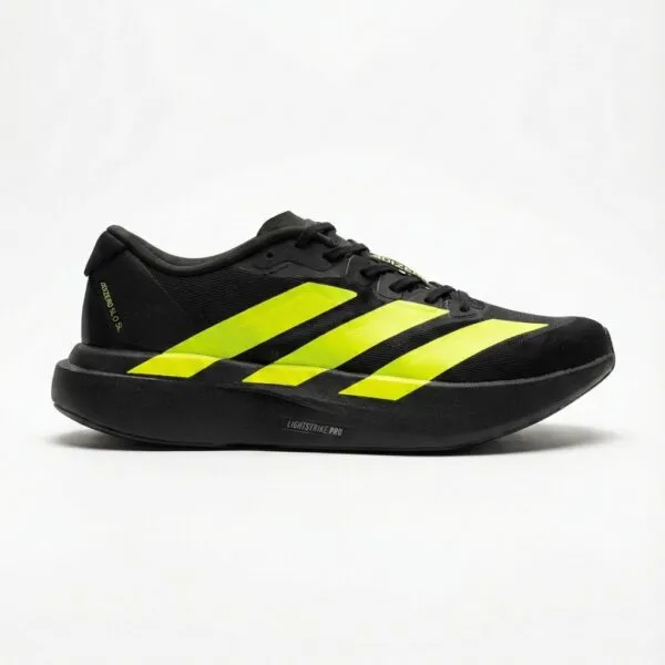آدیداس آدیزیرو اوو اس ال مشکی سبز فسفری adidas Adizero Evo SL Black Lucid Lemon JR3420 آدیداس آدیزیرو اوو اس ال مشکی سبز فسفری adidas Adizero Evo SL Black Lucid Lemon JR3420