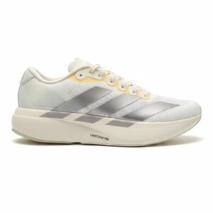 آدیداس آدیزیرو کرم نقرهای متالیک adidas Adizero Evo SL Wonder White JR5841 آدیداس آدیزیرو کرم نقرهای متالیک adidas Adizero Evo SL Wonder White JR5841