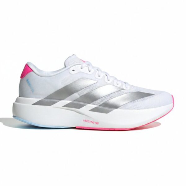 آدیداس آدیزیرو سفید سیلور صورتی adidas Adizero Evo SL آدیداس آدیزیرو سفید سیلور صورتی adidas Adizero Evo SL