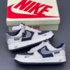 نایک ایرفورس وان دیور سرمه‌ای سفید استخوانی Nike Air Force 1 Dior Sail Navy - تصویر 3