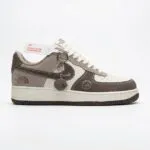 نایک ایرفورس وان نورث فیس موکا سفید Nike Air Force 1 The North Face Mocha