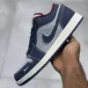 جردن ۱ لو سوپریم سرمه‌ای طوسی Jordan 1 Low Supreme Midnight Navy - تصویر 2