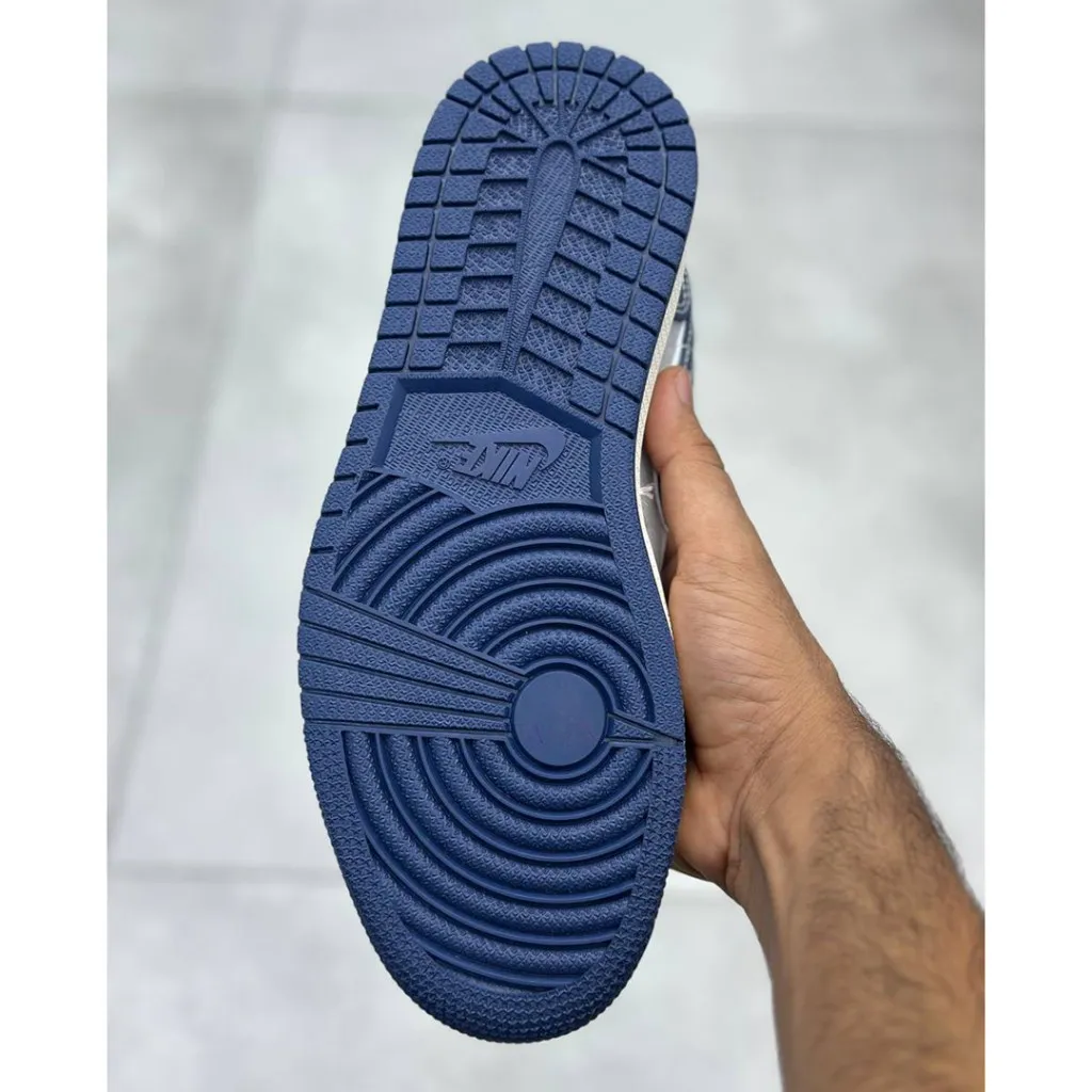 جردن ۱ لو سوپریم سرمه‌ای طوسی Jordan 1 Low Supreme Midnight Navy - تصویر 6