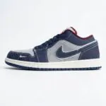 جردن ۱ لو سوپریم سرمه‌ای طوسی Jordan 1 Low Supreme Midnight Navy