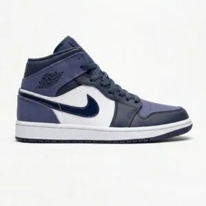 جردن وان سرمهای سفید ساقدار Jordan 1 Mid Obsidian Sanded Purple 554724-445 جردن وان سرمهای سفید ساقدار Jordan 1 Mid Obsidian Sanded Purple 554724-445