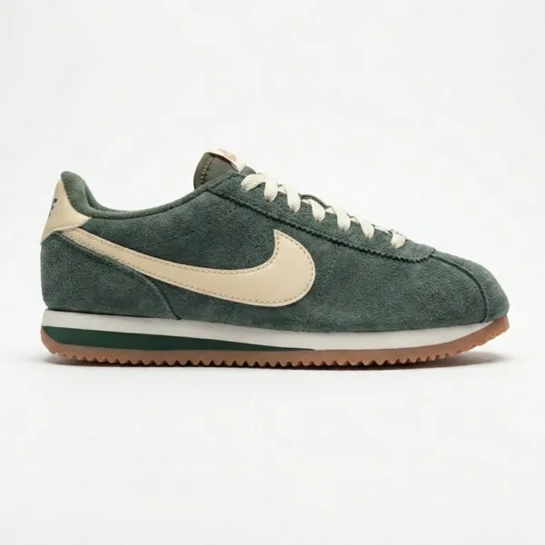 نایک کورتز سبز تیره کرم Nike Cortez Vintage Green Gum FJ2530-301 نایک کورتز سبز تیره کرم Nike Cortez Vintage Green Gum FJ2530-301