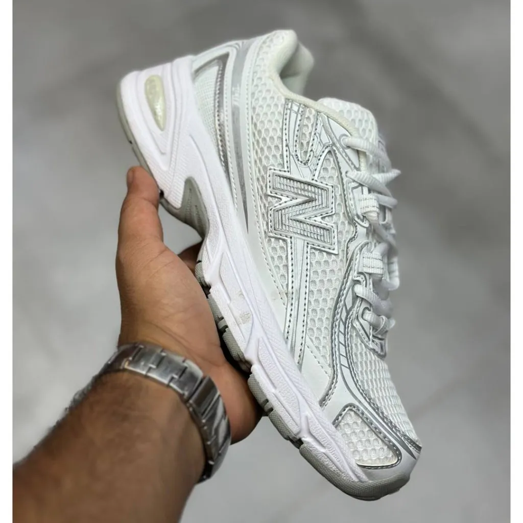 نیوبالانس 740 سفید سیلور متالیک New Balance 740 - تصویر 2