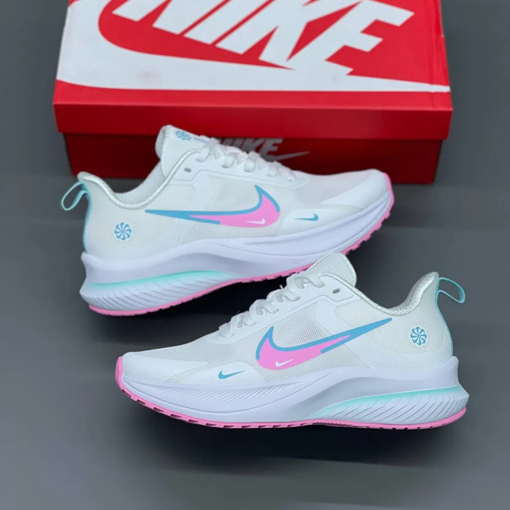 نایک زوم ایکس سفید آبی صورتی روشن Nike Zoom X - تصویر 4
