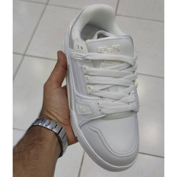 لویی ویتون ترینر سفید Louis Vuitton LV Trainer White لویی ویتون ترینر سفید Louis Vuitton LV Trainer White