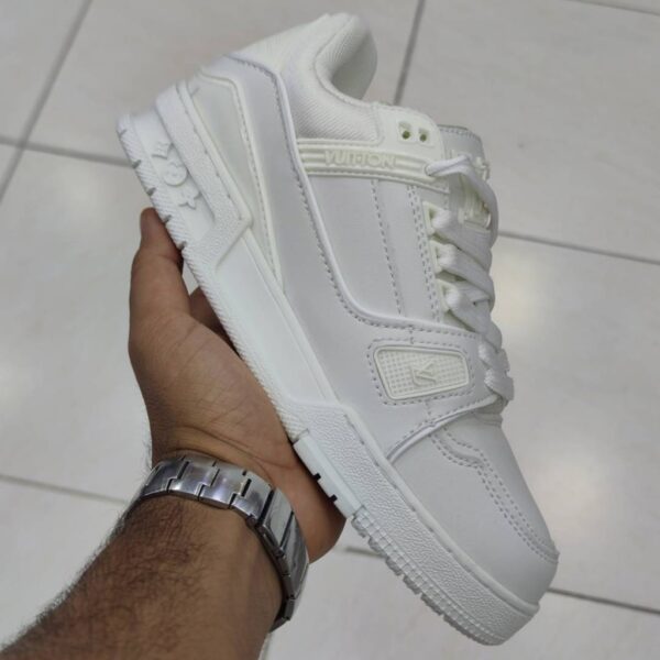 لویی ویتون ترینر سفید Louis Vuitton LV Trainer White لویی ویتون ترینر سفید Louis Vuitton LV Trainer White