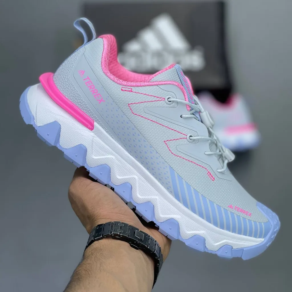 آدیداس ترکس طوسی آبی صورتی adidas Terrex - تصویر 4