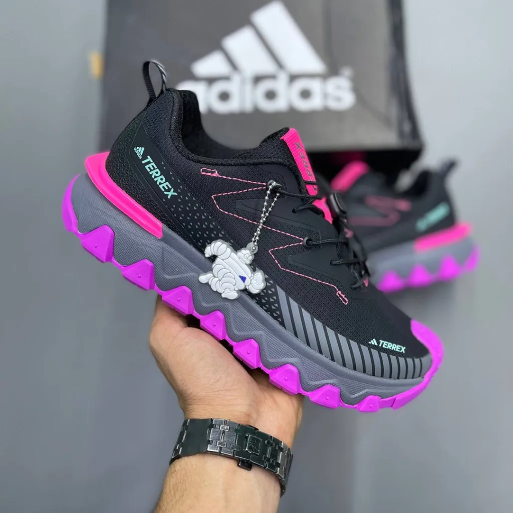 آدیداس ترکس مشکی بنفش خاکستری adidas Terrex - تصویر 2