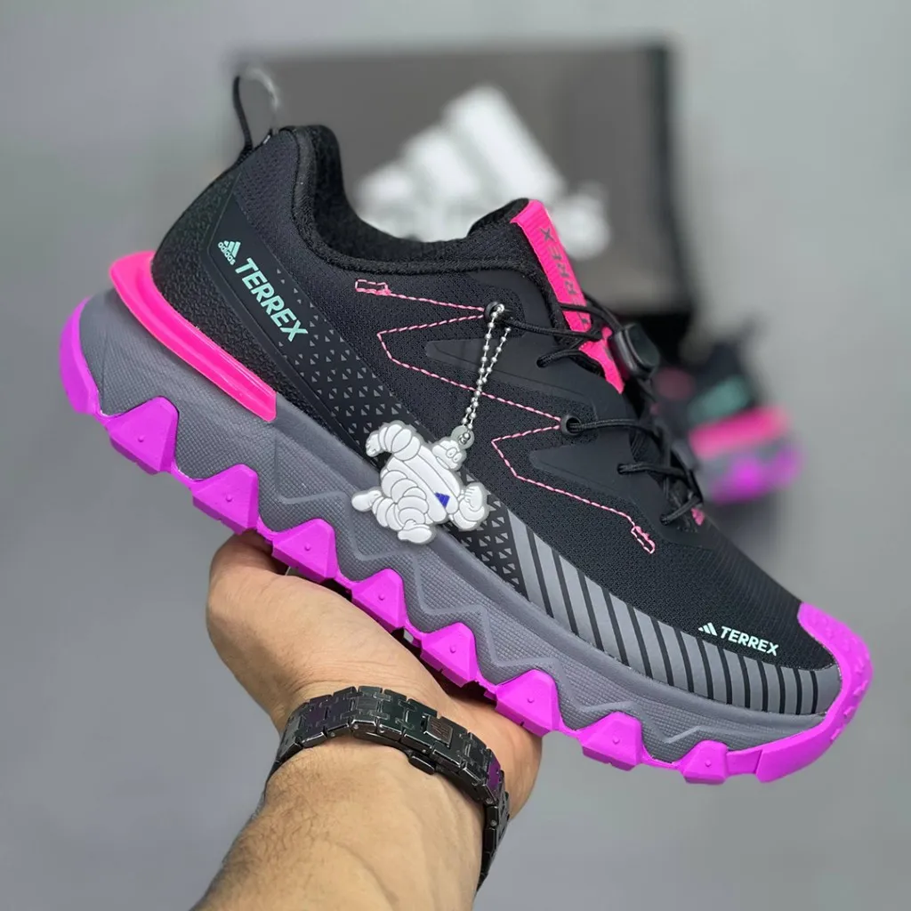 آدیداس ترکس مشکی بنفش خاکستری adidas Terrex - تصویر 3