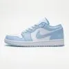 جردن وان لو Jordan 1 Low White Ice Blue