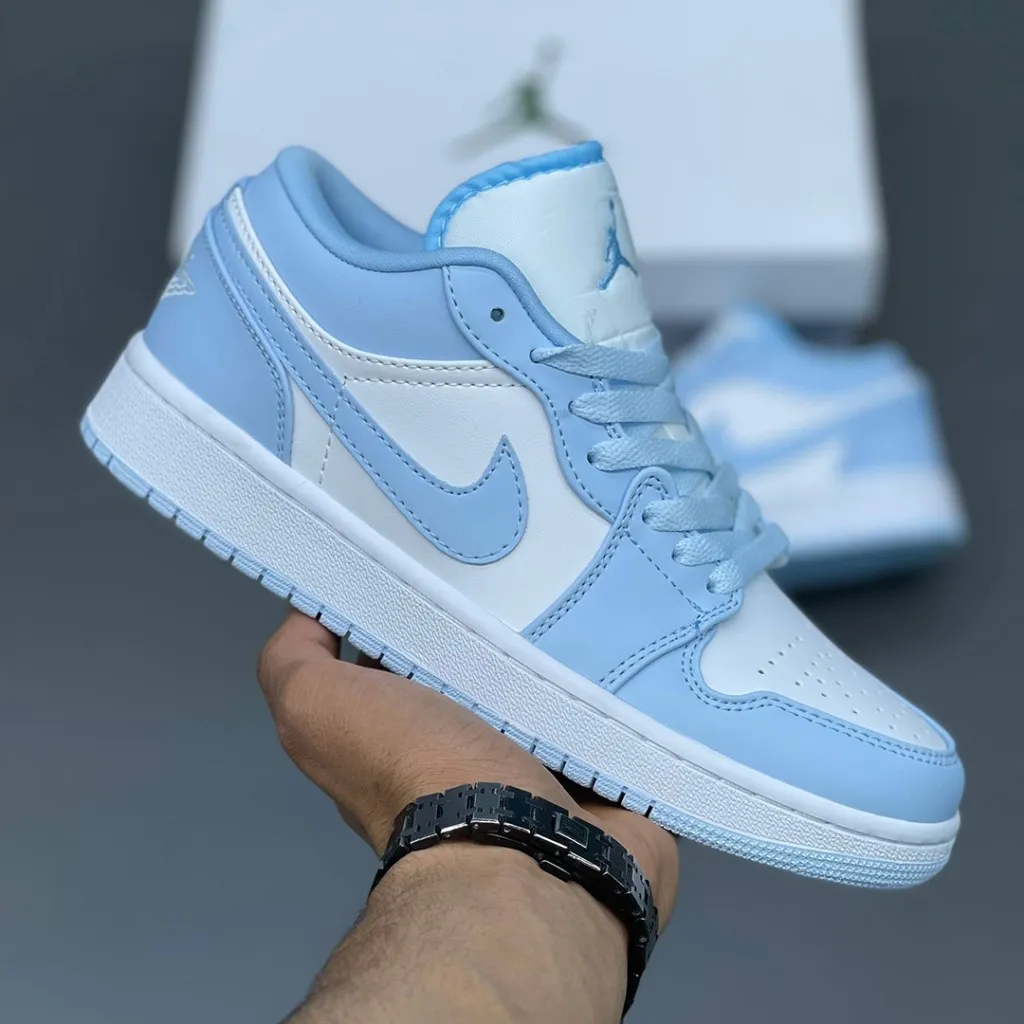 جردن وان لو Jordan 1 Low White Ice Blue - تصویر 4