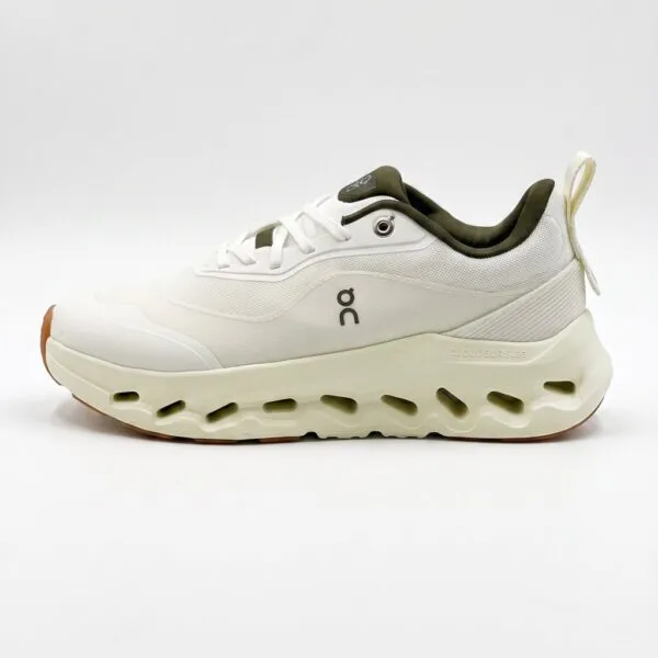 کتونی آن رانینگ کلودتیلت سفید زیتونی On Running Cloudtilt 2 LOEWE White Khaki 3ME10693507 کتونی آن رانینگ کلودتیلت سفید زیتونی On Running Cloudtilt 2 LOEWE White Khaki 3ME10693507