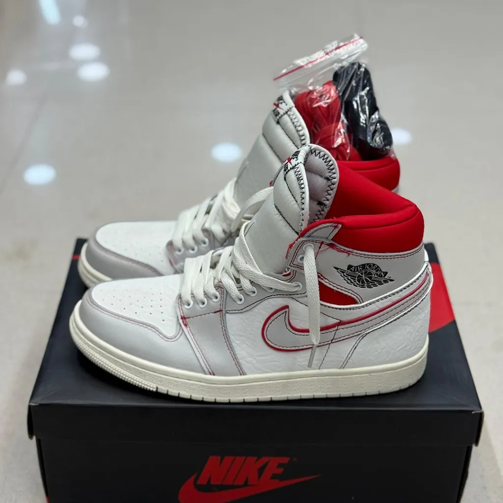 Jordan 1 Retro High Phantom Gym Red - تصویر 2