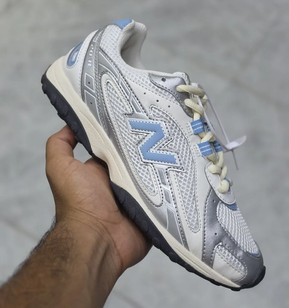 نیوبالانس 204 ال سیلور سفید آبی New Balance 204L U204LSWC نیوبالانس 204 ال سیلور سفید آبی New Balance 204L U204LSWC - تصویر 2