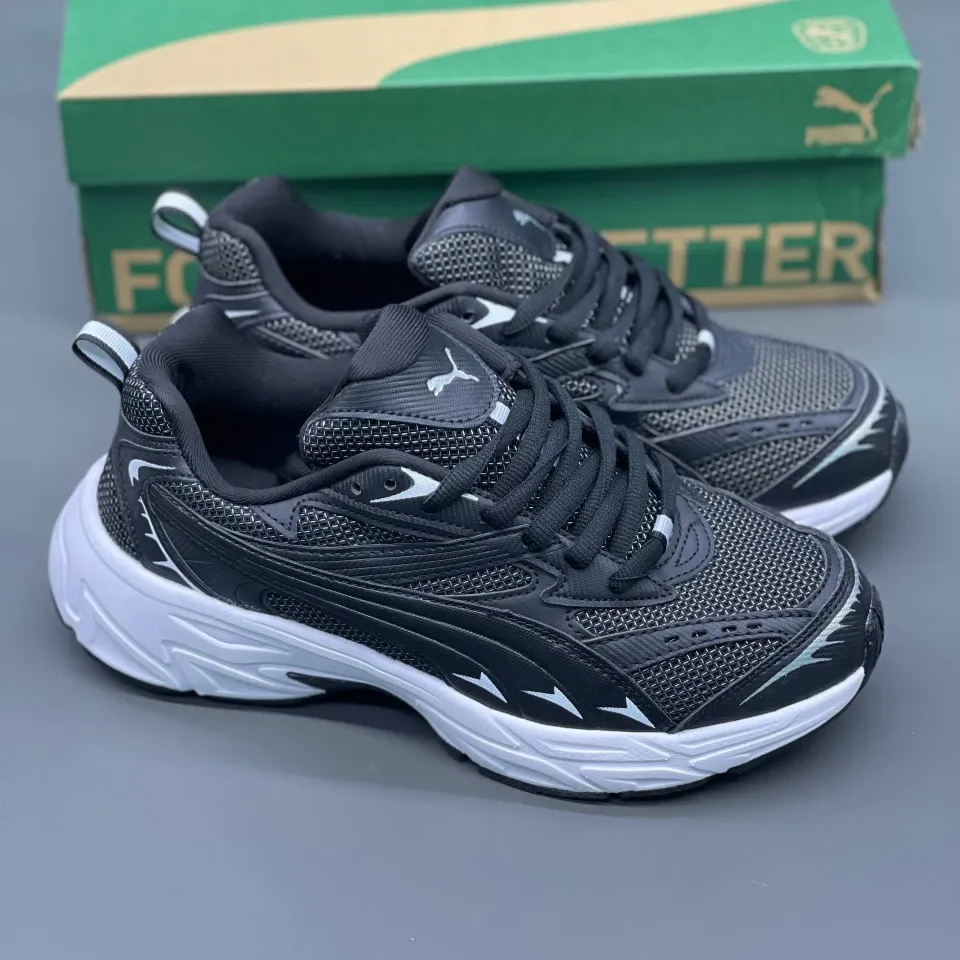 کفش پوما مورفیک یونیسکس مشکی سفید Puma Morphic Unisex Black White - تصویر 2