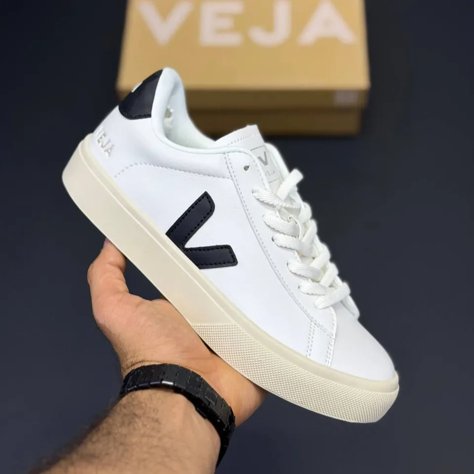 کفش وجا کامپو سفید مشکی Veja Campo White Black - تصویر 3