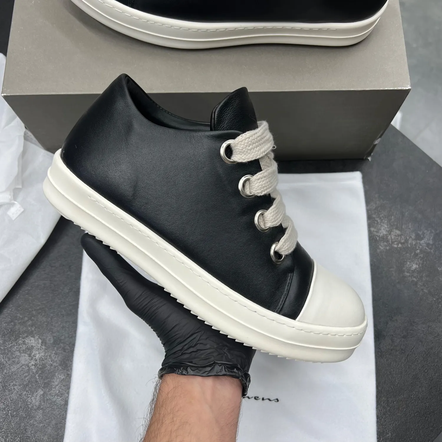 کفش ریک اونز جامبولیس لو Rick Owens Jumbo Laces Low - تصویر 2