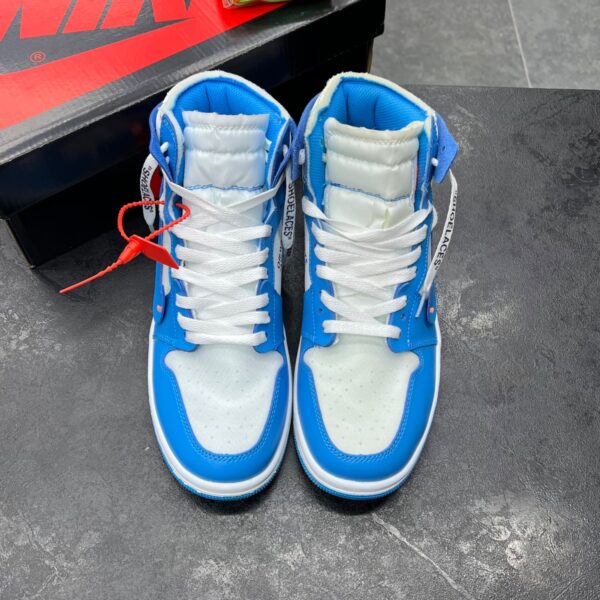 کفش نایک ایر جردن وان ساقدار آف وایت یونیورسیتی Nike Air Jordan 1 High Off-White University Blue