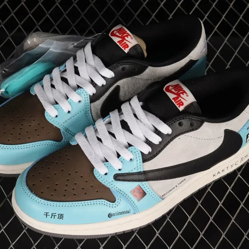 نایک جردن وان تراویس اسکات جک بویز Travis Scott x Air Jordan 1 Low JACKBOYS - تصویر 3