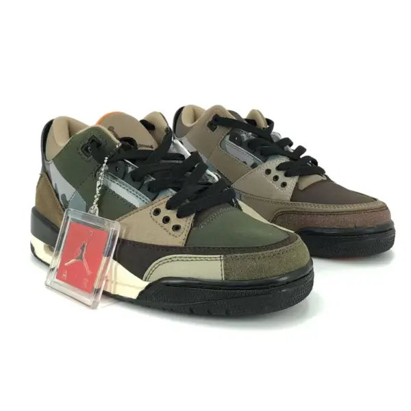 نایک جردن 3 پچوورک کمو Jordan 3 Retro Patchwork Camo