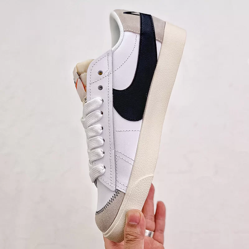 نایک بلیزر جامبو Nike Blazer Low 77 Jumbo White Black Sail سفید مشکی - تصویر 3