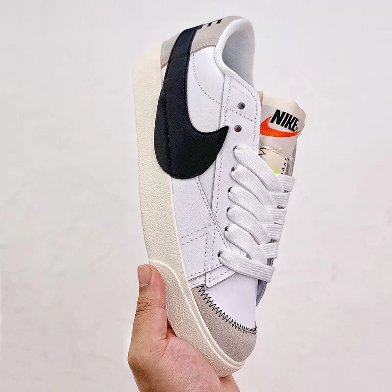 نایک بلیزر جامبو Nike Blazer Low 77 Jumbo White Black Sail سفید مشکی - تصویر 8