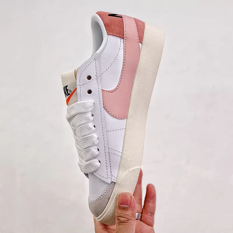 نایک بلیزر جامبو Nike Blazer Low 77 Jumbo White Pink Oxford سفید صورتی آکسفورد - تصویر 3