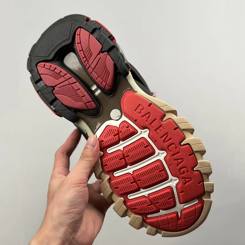 بالنسیاگا ترک Balenciaga Track Black Grey Red مشکی خاکستری قرمز - تصویر 7