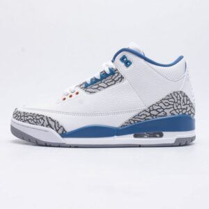 نایک جردن 3 رترو وزردز Jordan 3 Retro Wizards سفید آبی نایک جردن 3 رترو وزردز Jordan 3 Retro Wizards سفید آبی