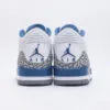 نایک جردن 3 رترو وزردز Jordan 3 Retro Wizards سفید آبی - تصویر 3