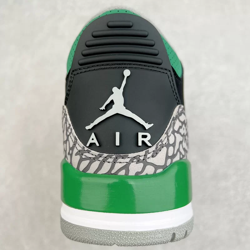 نایک جردن 3 رترو پاین گرین Jordan 3 Retro Pine Green مشکی سبز - تصویر 4