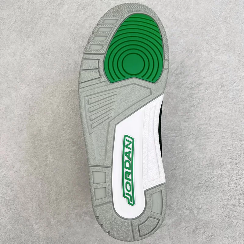 نایک جردن 3 رترو پاین گرین Jordan 3 Retro Pine Green مشکی سبز - تصویر 5