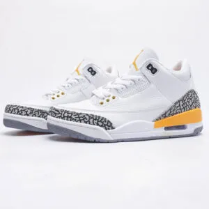 نایک جردن 3 رترو لیزر اورنج Jordan 3 Retro Laser Orange سفید نارنجی نایک جردن 3 رترو لیزر اورنج Jordan 3 Retro Laser Orange سفید نارنجی