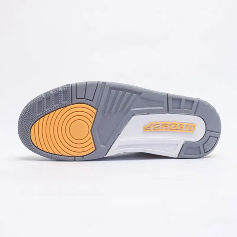 نایک جردن 3 رترو لیزر اورنج Jordan 3 Retro Laser Orange سفید نارنجی - تصویر 5