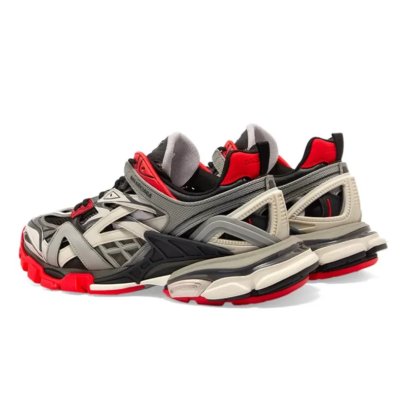 بالنسیاگا ترک Balenciaga Track.2 Black Grey Red مشکی خاکستری قرمز - تصویر 3