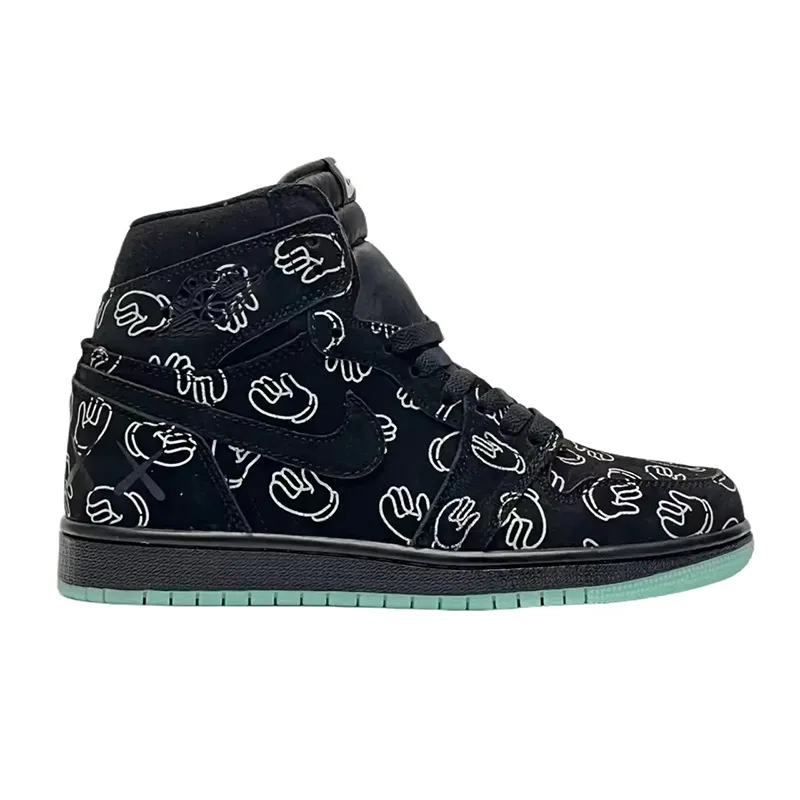 جردن وان رترو کاز Jordan 1 Retro Kaws Black - تصویر 2