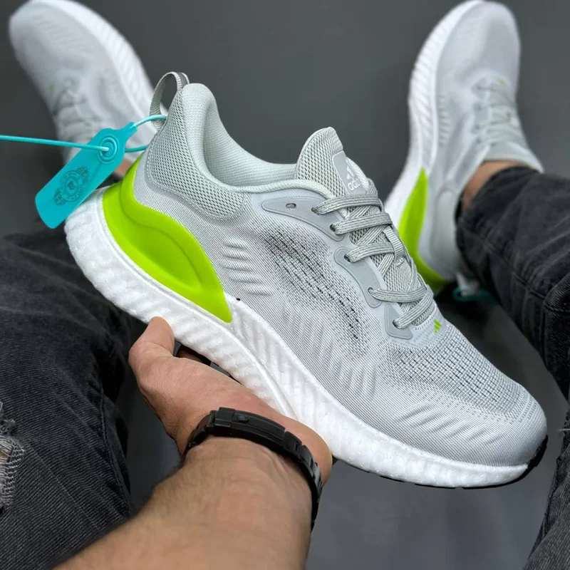 کفش آدیداس آلفابونس بوست Adidas Alphabounce Boost طوسی فسفری - تصویر 2