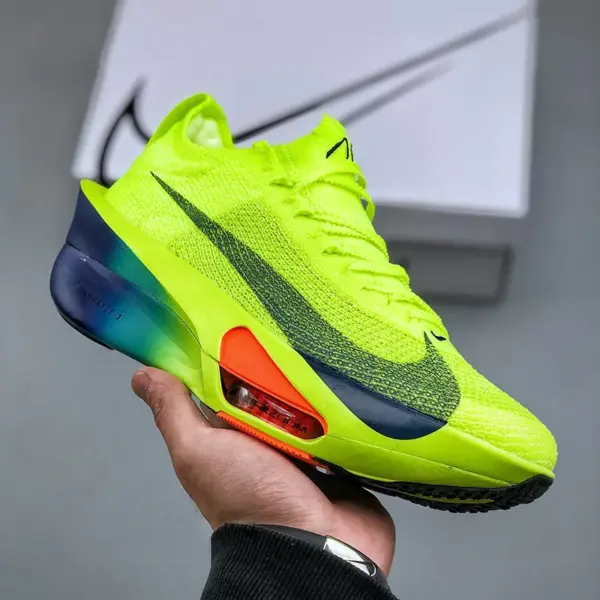 نایک زوم آلفافلای نکست Nike Air Zoom Alphafly Next% 3 Volt Concord نایک زوم آلفافلای نکست Nike Air Zoom Alphafly Next% 3 Volt Concord