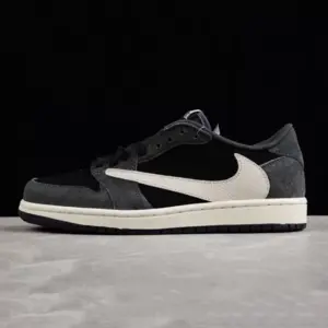 ایر جردن وان Jordan 1 Low OG Grey/Black Suede leather جیر ایر جردن وان Jordan 1 Low OG Grey/Black Suede leather جیر