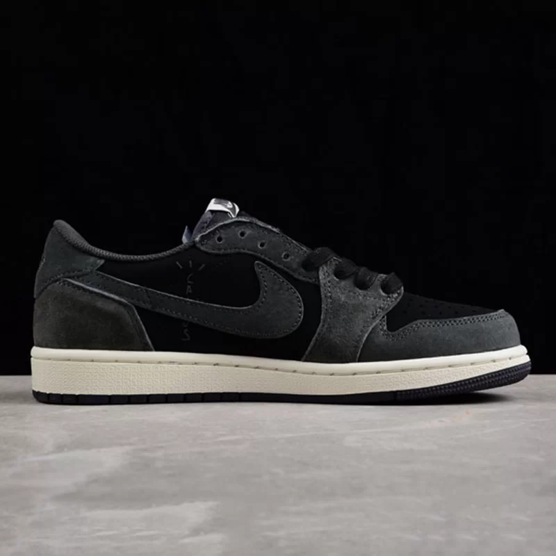 ایر جردن وان Jordan 1 Low OG Grey/Black Suede leather جیر - تصویر 5